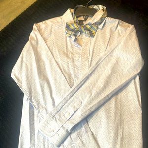 Boys button down dress shirt with bow tie